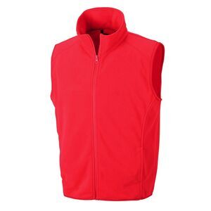 Result Core Mens Micro Fleece Gilet / Red